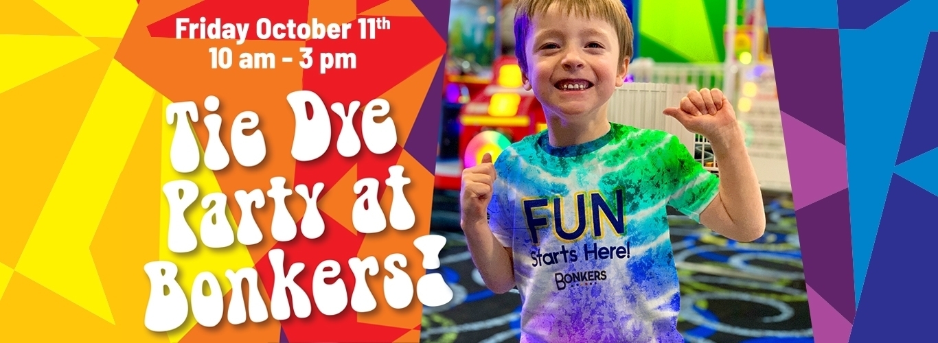 Tie Dye Party at Bonkers in Topeka
