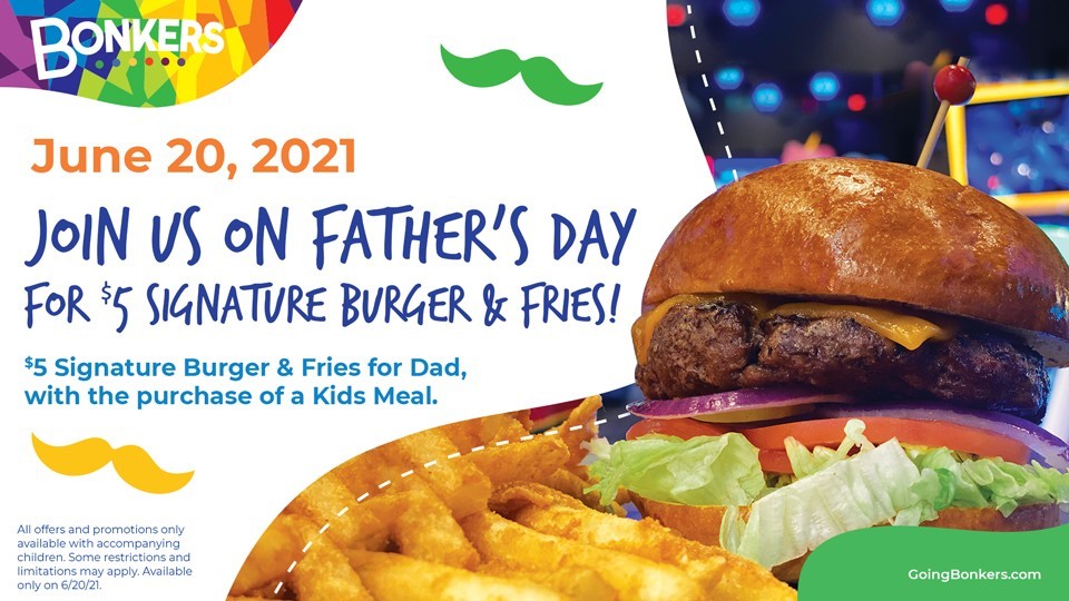 Father's Day $5 Burger & Fries