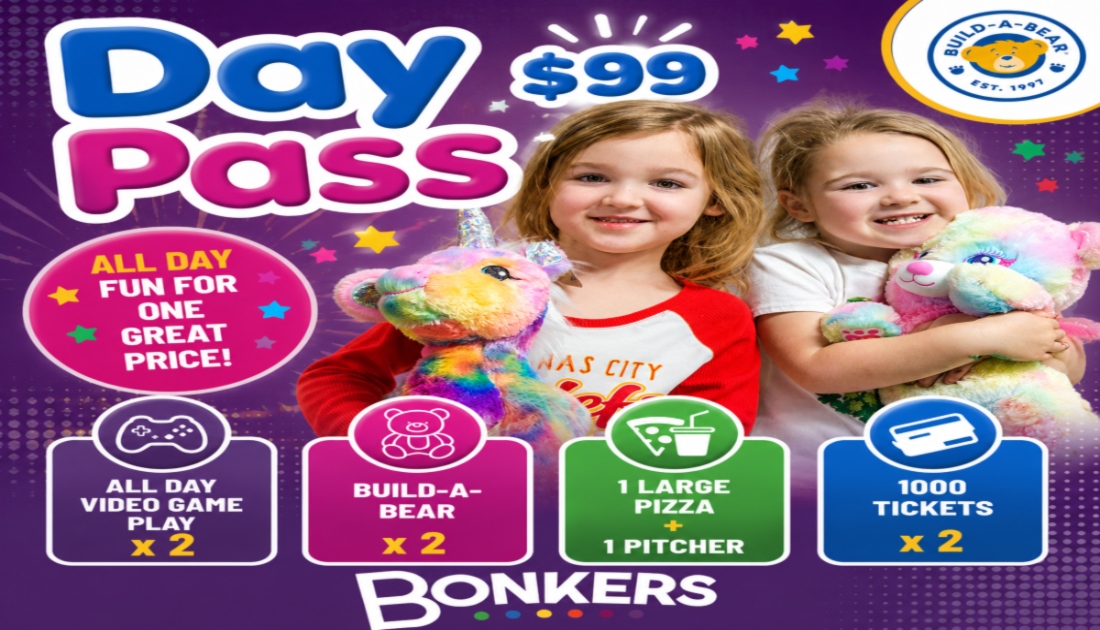 Day Pass with Build A Bear